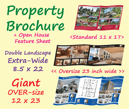 VancouverColorPrinting.com Cheapest 1-3 Days Fast - Premium Open House Property Brochure Printing in Vancouver