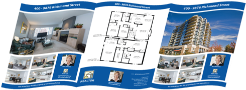 Vancouver Color Printing .com Cheapest 1-3 Days Fast Over-Size Brochure / Newsletter / Feature Sheet Printing in Vancouver